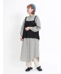 Samansa Mos2 | 【リサイクルヤーン】シャツワンピース(ワンピース)