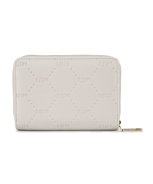 MURUA（ムルーア）の「MURUA(ムルーア)ラウンドファスナー二つ折り財布 MR-W1213 MURエンボス（財布・レディース・ミント/ブラック/ベージュ・FREE）」の12枚目の写真