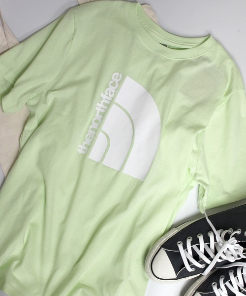 THE NORTH FACE(ザノースフェイス)の「【THE NORTH FACE】ノースフェイス W S/S JUMBO HALF DOME TEE ロゴTシャツ NF0A81VB(Tシャツ/カットソー・レディース・ホワイト/フューシャピンク/サックスブルー/スモークピンク/ライム/グレー・XS/S/M/L)」の1枚目の写真