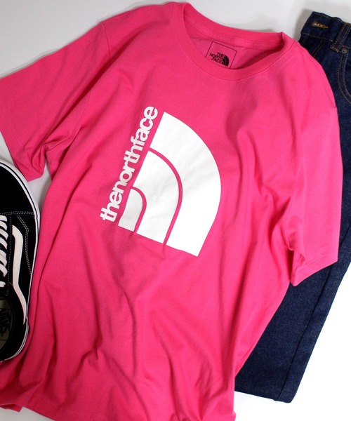 THE NORTH FACE(ザノースフェイス)の「【THE NORTH FACE】ノースフェイス W S/S JUMBO HALF DOME TEE ロゴTシャツ NF0A81VB(Tシャツ/カットソー・レディース・ホワイト/フューシャピンク/サックスブルー/スモークピンク/ライム/グレー・XS/S/M/L)」の6枚目の写真