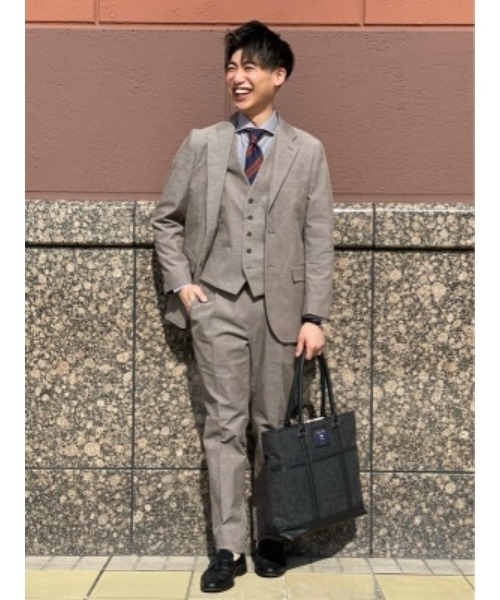 TRANS CONTINENTS（トランスコンチネンツ）の「TRANS CONTINENTS　ヴィンテージコーデュロイセットアップ　テーパードパンツ　ベージュ（スラックス・メンズ・ベージュ・LL/L/3L/S/M/SS）」の2枚目の写真