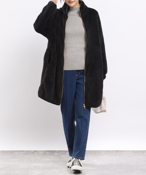 GLOBAL WORK Smile Seed Store(グローバルワーク スマイルシードストア)の「ファーボアコート/968944(その他アウター・レディース・ブラック/チャコール/ベージュ・X-LARGE/LARGE/MEDIUM/SMALL)」の12枚目の写真