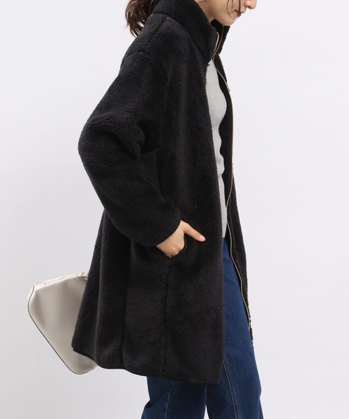 GLOBAL WORK Smile Seed Store(グローバルワーク スマイルシードストア)の「ファーボアコート/968944(その他アウター・レディース・ブラック/チャコール/ベージュ・X-LARGE/LARGE/MEDIUM/SMALL)」の15枚目の写真