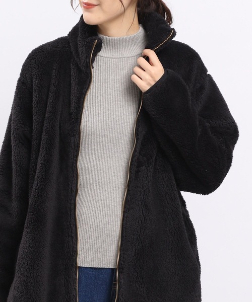 GLOBAL WORK Smile Seed Store(グローバルワーク スマイルシードストア)の「ファーボアコート/968944(その他アウター・レディース・ブラック/チャコール/ベージュ・X-LARGE/LARGE/MEDIUM/SMALL)」の17枚目の写真