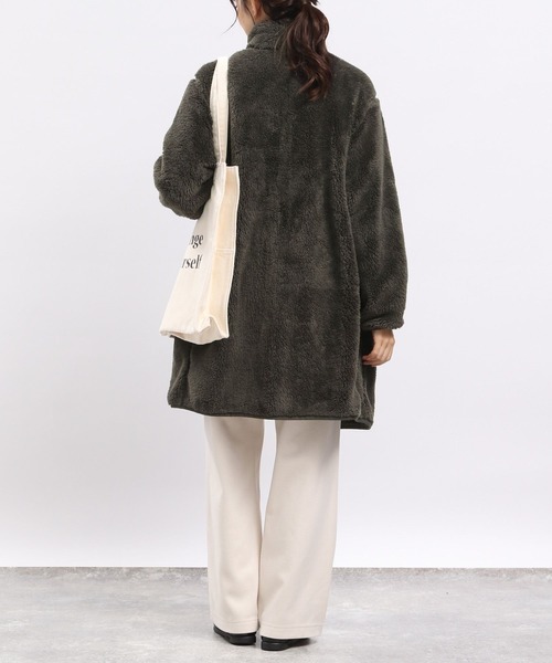 GLOBAL WORK Smile Seed Store(グローバルワーク スマイルシードストア)の「ファーボアコート/968944(その他アウター・レディース・ブラック/チャコール/ベージュ・X-LARGE/LARGE/MEDIUM/SMALL)」の20枚目の写真