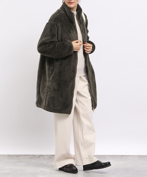 GLOBAL WORK Smile Seed Store(グローバルワーク スマイルシードストア)の「ファーボアコート/968944(その他アウター・レディース・ブラック/チャコール/ベージュ・X-LARGE/LARGE/MEDIUM/SMALL)」の21枚目の写真