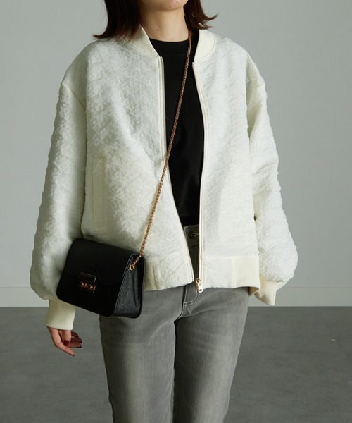 RANAN（ラナン）の「ぽこぽこボリュームスリーブブルゾン（ブルゾン・レディース・ブルー/アイボリー・LL/L/M）」の22枚目の写真