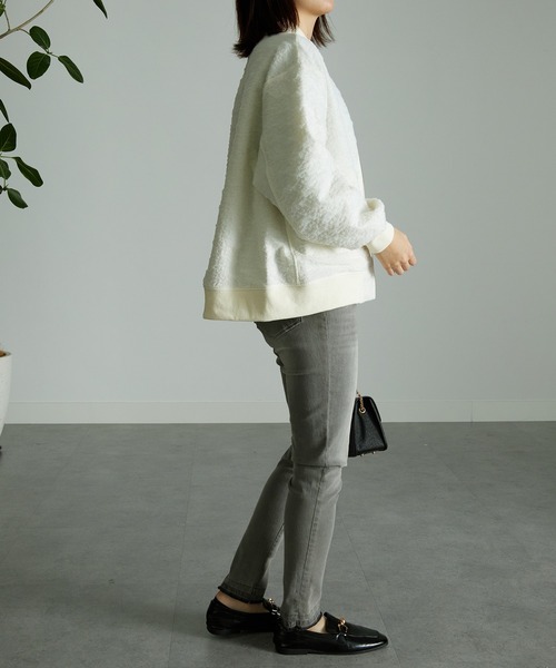 RANAN（ラナン）の「ぽこぽこボリュームスリーブブルゾン（ブルゾン・レディース・ブルー/アイボリー・LL/L/M）」の21枚目の写真