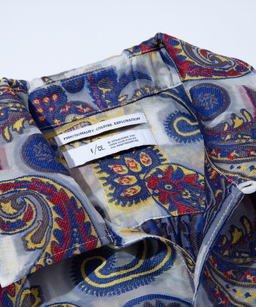 F/CE. （エフシーイー）の「F/CE. PAISLEY JACQUARD SHEER SHIRT / エフシーイー ペイズリー ジャカード シアー シャツ（シャツ/ブラウス・メンズ・ブルー・MEDIUM/SMALL/LARGE）」の10枚目の写真