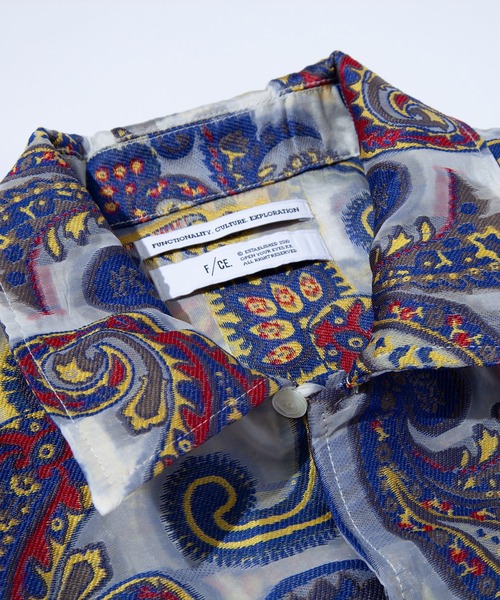 F/CE. （エフシーイー）の「F/CE. PAISLEY JACQUARD SHEER SHIRT / エフシーイー ペイズリー ジャカード シアー シャツ（シャツ/ブラウス・メンズ・ブルー・MEDIUM/SMALL/LARGE）」の14枚目の写真