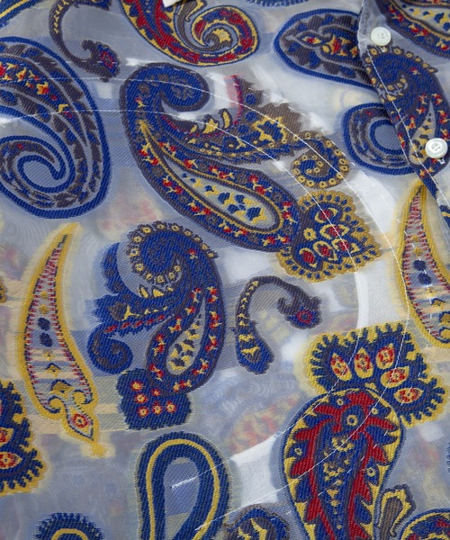 F/CE. （エフシーイー）の「F/CE. PAISLEY JACQUARD SHEER SHIRT / エフシーイー ペイズリー ジャカード シアー シャツ（シャツ/ブラウス・メンズ・ブルー・MEDIUM/SMALL/LARGE）」の9枚目の写真