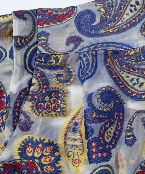 F/CE. （エフシーイー）の「F/CE. PAISLEY JACQUARD SHEER SHIRT / エフシーイー ペイズリー ジャカード シアー シャツ（シャツ/ブラウス・メンズ・ブルー・MEDIUM/SMALL/LARGE）」の2枚目の写真