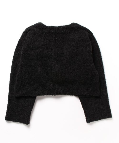 STYLEBLOCK(スタイルブロック)の「シャギーニットショートカーディガン×ビスチェセット(カーディガン/ボレロ・レディース・グレー/ブラック/チャコールグレー/レッド・M)」の5枚目の写真