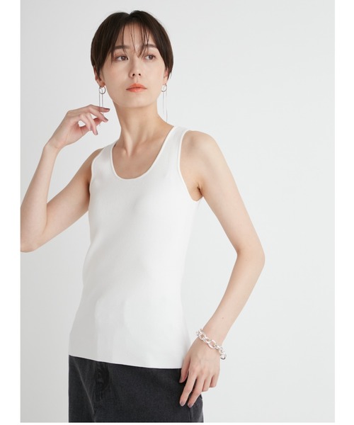 emmi（エミ）の「【emmi atelier】ニットタンクトップ（タンク