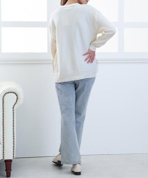 Miniministore(ミニミニストア)の「ニットカーディガン レディース秋冬羽織り(カーディガン/ボレロ・レディース・アイボリー/イエロー/ブルー/レッド/ラベンダー/ブラック/ピンク/ライトベージュ・M/L)」の15枚目の写真