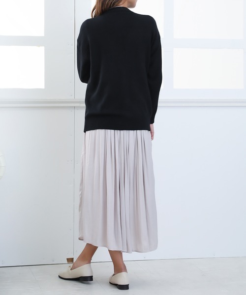 Miniministore(ミニミニストア)の「ニットカーディガン レディース秋冬羽織り(カーディガン/ボレロ・レディース・アイボリー/イエロー/ブルー/レッド/ラベンダー/ブラック/ピンク/ライトベージュ・M/L)」の21枚目の写真