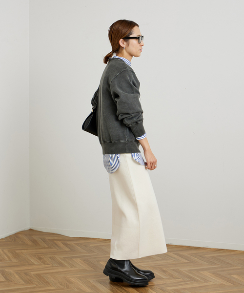 FRAMeWORK（フレームワーク）の「≪追加≫ダブルジャガードストレートスカート（スカート・レディース・ブラック/ホワイト/イエロー・36/40/38）」の13枚目の写真