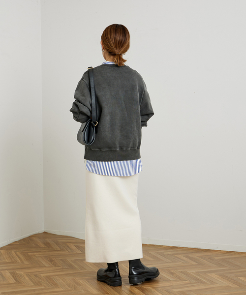 FRAMeWORK（フレームワーク）の「≪追加≫ダブルジャガードストレートスカート（スカート・レディース・ブラック/ホワイト/イエロー・36/40/38）」の14枚目の写真