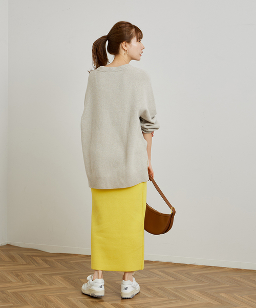 FRAMeWORK（フレームワーク）の「≪追加≫ダブルジャガードストレートスカート（スカート・レディース・ブラック/ホワイト/イエロー・36/40/38）」の20枚目の写真