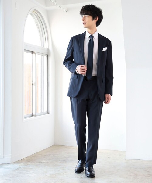 B:MING by BEAMS（ビーミングバイビームス）の「B:MING by BEAMS / NOMAD BIZ DotAir(R) ソリッド ノープリーツ スラックス 24SS (セットアップ対応)（スーツパンツ・メンズ・ネイビー・LARGE/X-LARGE/MEDIUM/SMALL）」の5枚目の写真