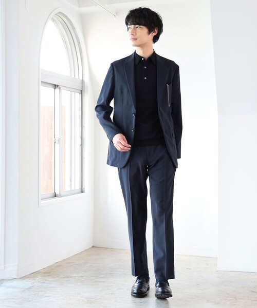 B:MING by BEAMS（ビーミングバイビームス）の「B:MING by BEAMS / NOMAD BIZ DotAir(R) ソリッド ノープリーツ スラックス 24SS (セットアップ対応)（スーツパンツ・メンズ・ネイビー・LARGE/X-LARGE/MEDIUM/SMALL）」の9枚目の写真