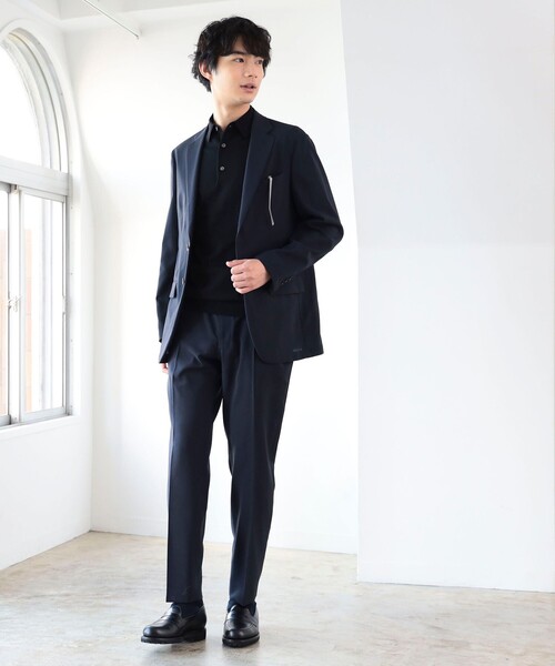 B:MING by BEAMS（ビーミングバイビームス）の「B:MING by BEAMS / NOMAD BIZ DotAir(R) ソリッド ノープリーツ スラックス 24SS (セットアップ対応)（スーツパンツ・メンズ・ネイビー・LARGE/X-LARGE/MEDIUM/SMALL）」の10枚目の写真