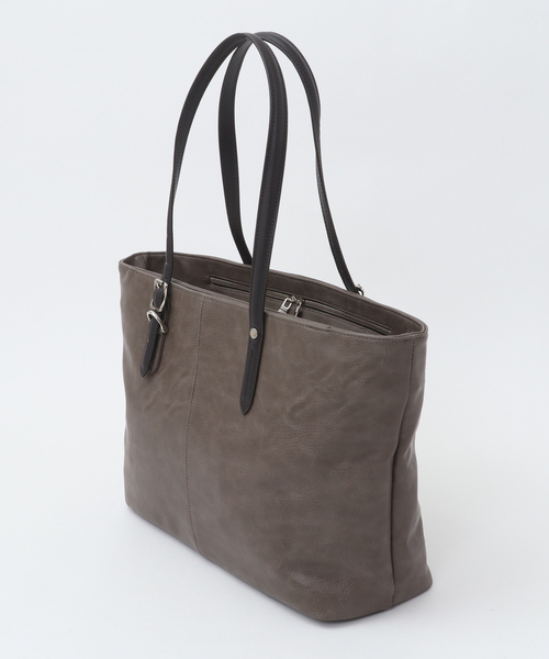 MEN'S MELROSE（メンズメルローズ）の「【PRO-SPERITY/プロスペリティ】トートバッグ（トートバッグ・メンズ・モカ/キャメル/ブラック・9）」の4枚目の写真