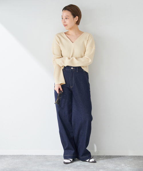 極美品 プラージュ CALUX キャラクス 別注 CROPPED デニム ワイド plage（プラージュ）の「【CALUX/キャラクス】 別注 CROPPED
