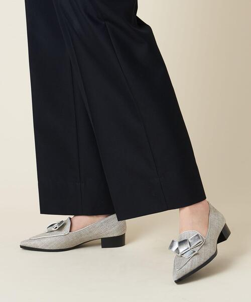 【美品】ODETTE E ODILE リボンローファー フラット30 ODETTE E ODILE（オデットエオディール）の「【WEB限定】リボン