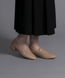 【shoes365】ローヒールスクエアトゥローファー