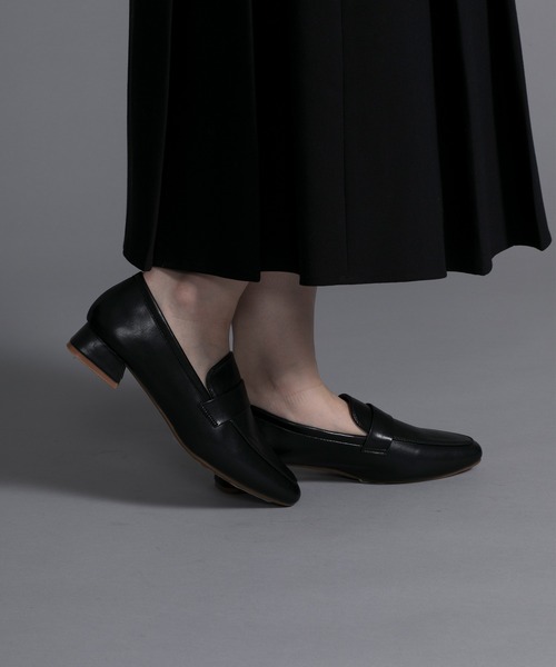 z　 スクエアローファー37サイズ CIASENSE ローファー ＋6.8cm High Sole Dress Square Toe Coin