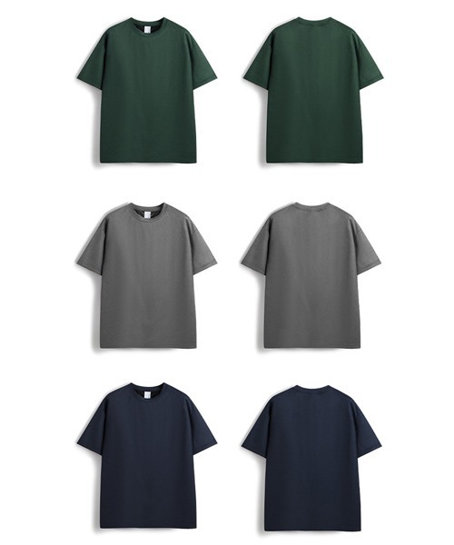 Ressaca（レサーカ）の「オーバーサイズ フェイクスエード無地Tシャツ（Tシャツ/カットソー・メンズ・グレー/ネイビー/グリーン・XL/L/M）」の15枚目の写真