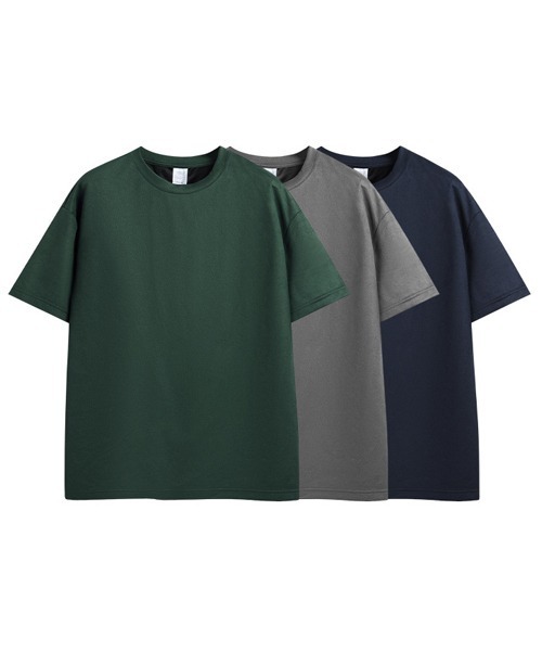Ressaca（レサーカ）の「オーバーサイズ フェイクスエード無地Tシャツ（Tシャツ/カットソー・メンズ・グレー/ネイビー/グリーン・XL/L/M）」の16枚目の写真
