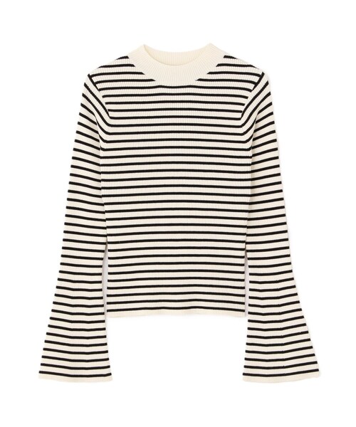 FREE'S MART（フリーズマート）の「◆［洗える］マシンウォッシャブルボトルネックリブニット（ニット/セーター・レディース・ブラック/ホワイト/ホワイト系その他/オレンジ・FREE）」の20枚目の写真