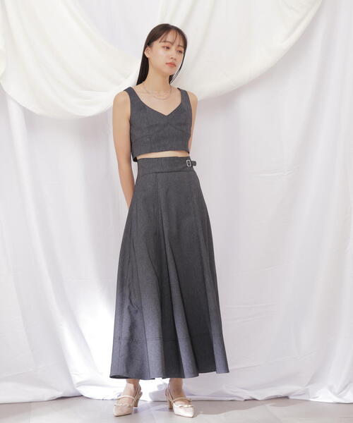 JILL by JILL STUART(ジルバイジルスチュアート)の「◇デニムライクビスチェ(ベスト・レディース・ネイビー/ホワイト系その他・FREE)」の18枚目の写真