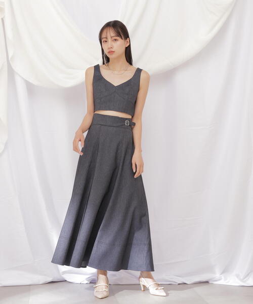 JILL by JILL STUART(ジルバイジルスチュアート)の「◇デニムライクビスチェ(ベスト・レディース・ネイビー/ホワイト系その他・FREE)」の14枚目の写真