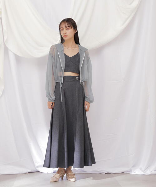 JILL by JILL STUART(ジルバイジルスチュアート)の「◇デニムライクビスチェ(ベスト・レディース・ネイビー/ホワイト系その他・FREE)」の11枚目の写真