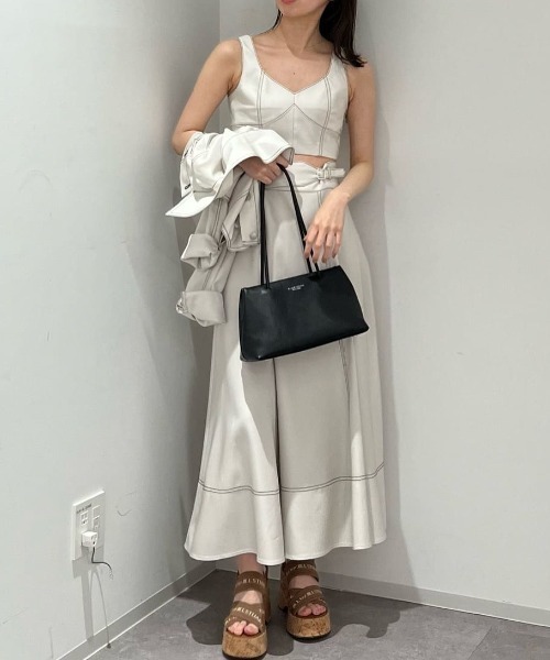 JILL by JILL STUART(ジルバイジルスチュアート)の「◇デニムライクビスチェ(ベスト・レディース・ネイビー/ホワイト系その他・FREE)」の6枚目の写真