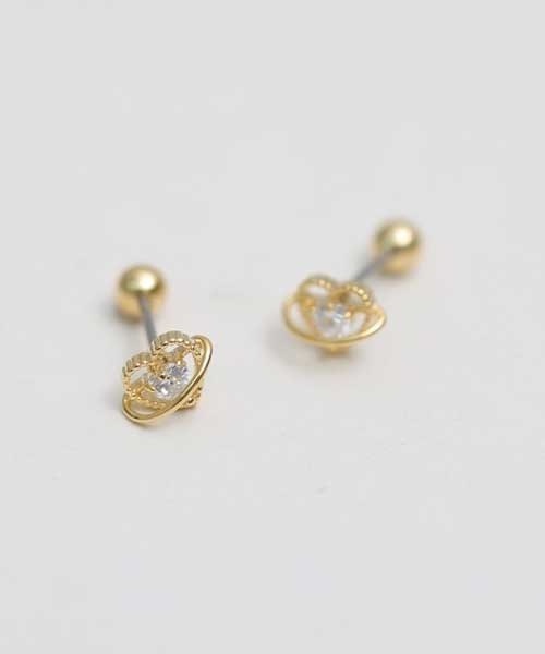 LINFA　（リンファ）の「サージカルステンレス　2種ハートモチーフピアス（ピアス（両耳用）・レディース・ゴールド系1/シルバー系2/その他2/ゴールド系2/シルバー系1/その他1・FREE）」の10枚目の写真