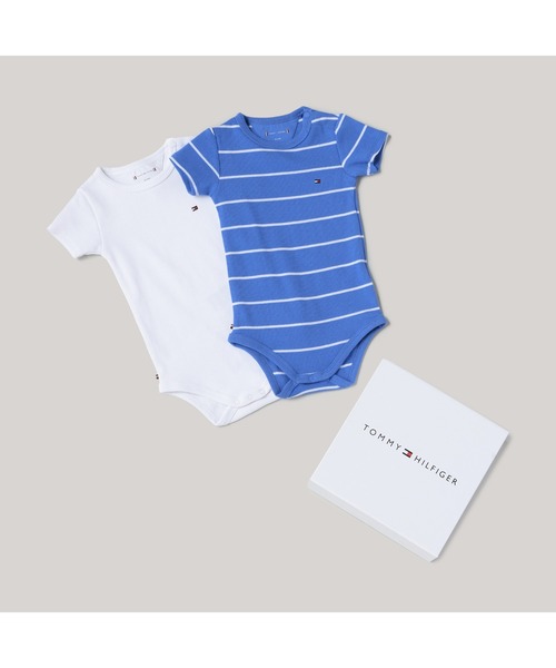 【セール】BABY リブボディ2パックギフトボックス（ロンパース）｜TOMMY HILFIGER（トミーヒルフィガー）
