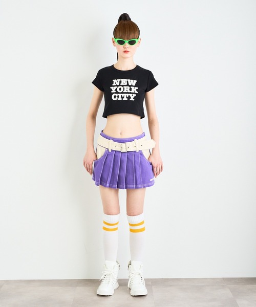 ANNA SUI NYC（アナ スイ エヌ ワイ シー）の「ANNA SUI NYC ツートーンツイルスカート（スカート・レディース・ブルー/ブラック/パープル・S/M）」の7枚目の写真