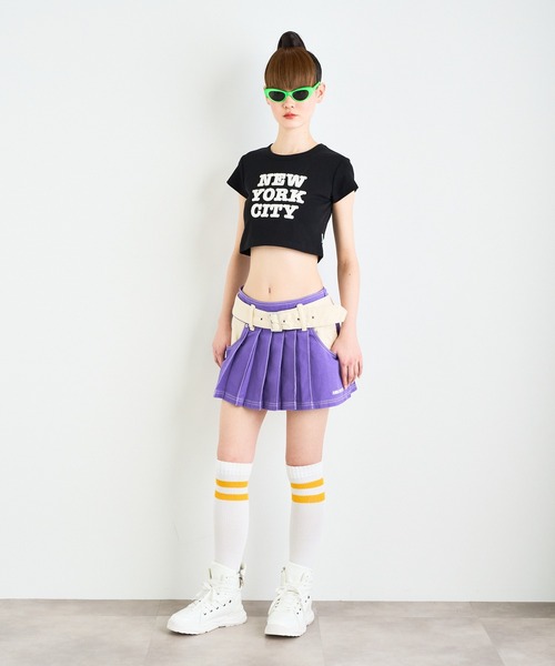 ANNA SUI NYC（アナ スイ エヌ ワイ シー）の「ANNA SUI NYC ツートーンツイルスカート（スカート・レディース・ブルー/ブラック/パープル・S/M）」の8枚目の写真