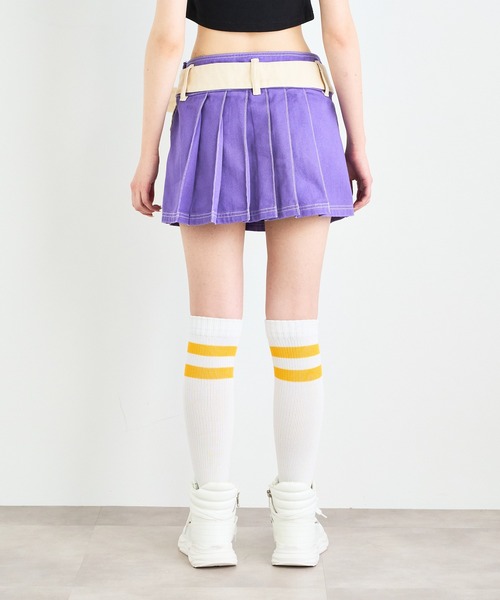 ANNA SUI NYC（アナ スイ エヌ ワイ シー）の「ANNA SUI NYC ツートーンツイルスカート（スカート・レディース・ブルー/ブラック/パープル・S/M）」の12枚目の写真