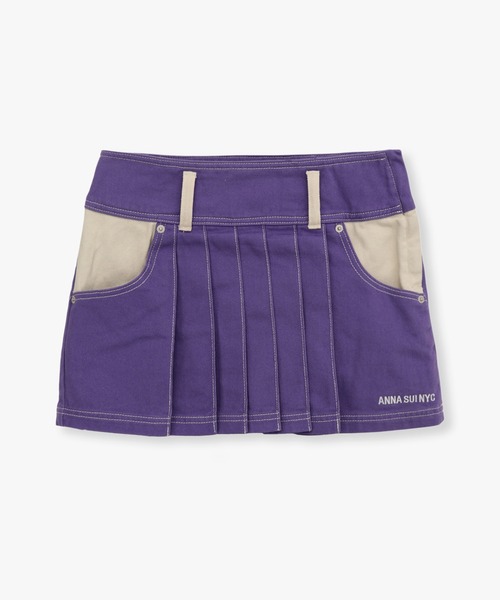 ANNA SUI NYC（アナ スイ エヌ ワイ シー）の「ANNA SUI NYC ツートーンツイルスカート（スカート・レディース・ブルー/ブラック/パープル・S/M）」の19枚目の写真