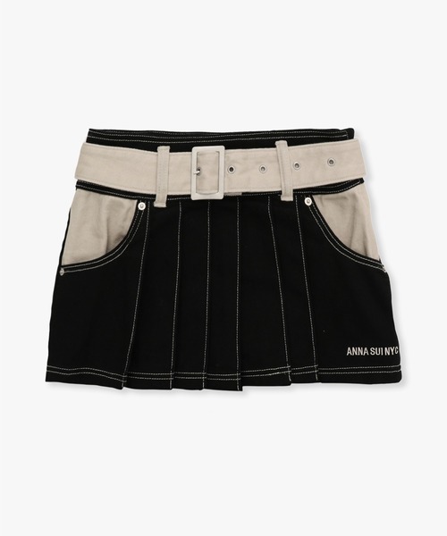 ANNA SUI NYC（アナ スイ エヌ ワイ シー）の「ANNA SUI NYC ツートーンツイルスカート（スカート・レディース・ブルー/ブラック/パープル・S/M）」の13枚目の写真