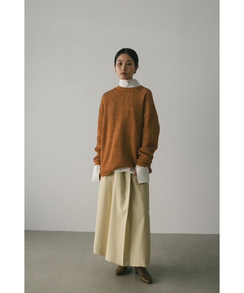 ニット セーター ルーズクロシェニットトップ レディース セール】クロシェルーズニット（ニット/セーター）｜STYLEMIXER