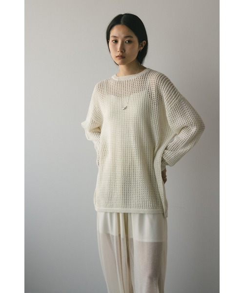 KIDILL BACK SLIT MESH KNIT サマーニット　クロシェ KIDILL BACK SLIT MESH KNIT サマーニット クロシェ