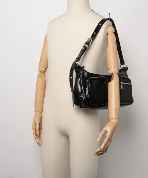 MARGE SHERWOOD（マージシャーウッド）の「OUTPOCKET HOBO（ハンドバッグ・レディース・ブラック系その他・ONE SIZE）」の5枚目の写真