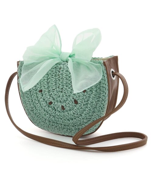 Seraph（セラフ）の「フルーツモチーフポシェット（ショルダーバッグ・キッズ・エメラルド/ピンク/オレンジ・FREE）」の3枚目の写真