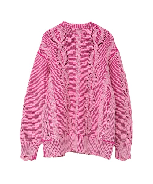 トップス KAMIYA BREACHED PRINTED KNIT PULLOVER KAMIYA Breached Printed Knit Pullover （BLACK） - Osaka